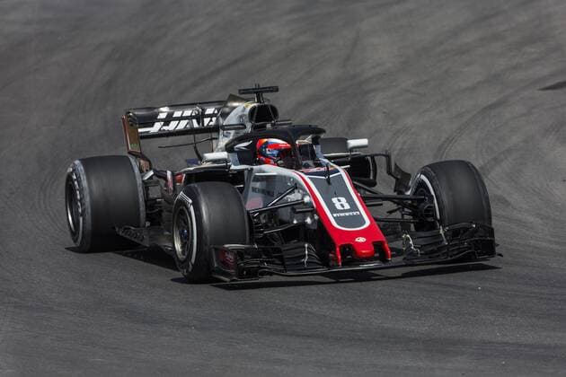 May 11, 2018 - Montmelo, Spain - 08 Romain Grosjean from France Haas F1 Team VF-18 Ferrari during the Spanish Formula One Grand Prix at Circuit de Catalunya on 11, 2018 in Montmelo, Spain. Spanish F1 Grand Prix - Practice  - ZUMAn230 20180511_zaa_n230_912 Copyright: xXavierxBonillax