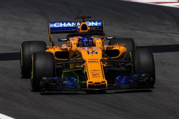 May 11, 2018 - Montmelo, Spain - 14 Fernando Alonso from Spain with McLaren Renault MCL33 during the Spanish Formula One Grand Prix at Circuit de Catalunya on 11, 2018 in Montmelo, Spain. Spanish F1 Grand Prix - Practice  - ZUMAn230 20180511_zaa_n230_977 Copyright: xXavierxBonillax