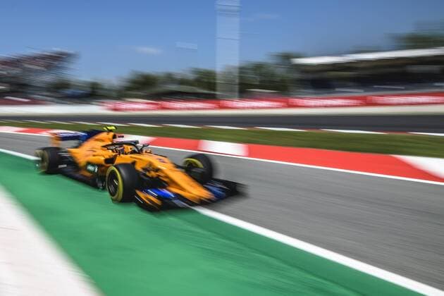May 11, 2018 - Barcelona, Catalonia, Spain - STOFFEL VANDOORNE (BEL) drives during the second practice session of the Spanish GP at Circuit de Catalunya in his McLaren MCL33 F1 2018: Spanish Grand Prix: Practice Two - ZUMAo105 20180511_zap_o105_072 Copyright: xMatthiasxOesterlex