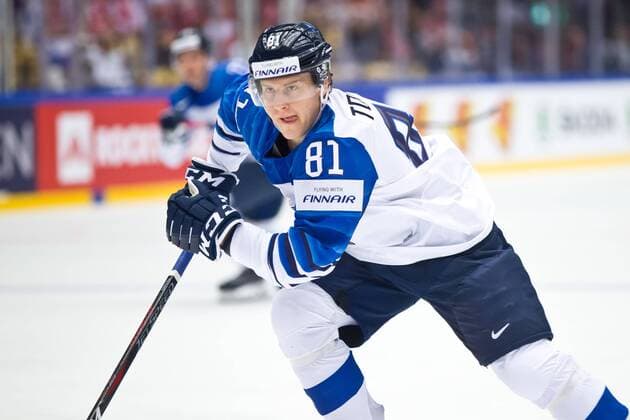 Eeli Tolvanen 81, FIN during their IIHF Ice hockey Eishockey World Championship WM Weltmeisterschaft 2018 CAN - FIN match in Jyske Bank Boxen 12. May 2018 in Herning, Denmark.  Copyright: xTomixHänninenx tnp24SPO1231273698