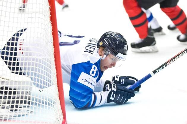 Eeli Tolvanen 81, FIN during their IIHF Ice hockey Eishockey World Championship WM Weltmeisterschaft 2018 CAN - FIN match in Jyske Bank Boxen 12. May 2018 in Herning, Denmark.  Copyright: xTomixHänninenx tnp24SPO1247073705