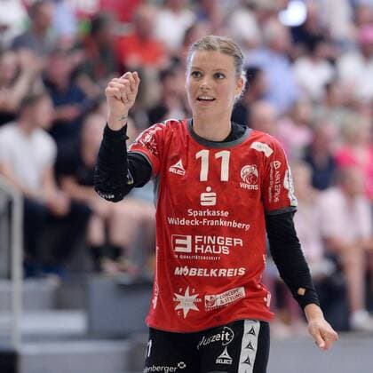 Jubel at Miranda Schmidt Robben HSG Bad Wildungen Vipers Handball 1 Bundesliga Women HSG Bad Wildungen Vipers vs SG BBM Bietigheim 12 05 2018 Handball 1 Bundesliga Women HSG Bad Wildungen Vipers vs SG BBM Bietigheim 12 05 2018 Bad Wildungen Copyright: xSippel xEibner-Pressefotox EP_rsl