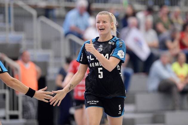 Jubilation with Antje Lauenroth SG BBM Bietigheim Handball 1 Bundesliga Women HSG Bad Wildungen Vipers vs SG BBM Bietigheim 12 05 2018 Handball 1 Bundesliga Women HSG Bad Wildungen Vipers vs SG BBM Bietigheim 12 05 2018 Bad Wildungen Copyright: xSippel xEibner-Pressefotox EP_rsl