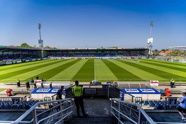 The Kiel Holstein Stadium Holstein Kiel vs. Eintracht Braunschweig Soccer 2 Bundesliga 13 05 18 Kiel Schleswig Holstein Germany Holstein Stadium Copyright: xAgentur54Gradx xChristianxSchaffrathx