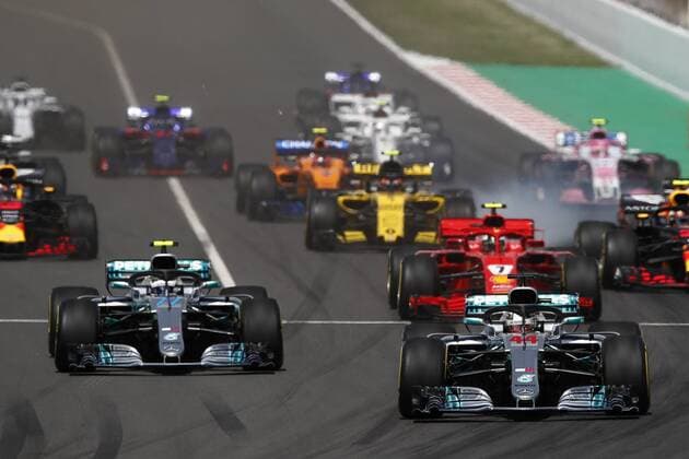 May 13, 2018 - Barcelona, Catalonia, Spain - May 13th, 2018 - Circuit de Barcelona-Catalunya, Montmelo, Spain - Race of Formula One Spanish GP 2018; Start of the Spanish GP. Barcelona Formula One Spanish GP; .May 13th - ZUMAa178 20180513_zap_a178_024 Copyright: xEricxAlonsox