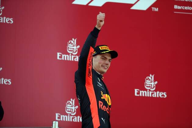 Photo4 LaPresse 13 05 2018 Barcelona, Spain Grand Prix Formula One Spain 2018 In the pic: 3rd position Max Verstappen (NED) Red Bull Racing RB14 & xa9; Photo4 LaPresse 13 05 2018 Barcelona, Spain Sport Grand Prix Formula One Spain 2018 In the pic: 3rd position Max Verstappen (NED) Red Bull Racing RB14  Copyright: xPhoto4 LaPressex