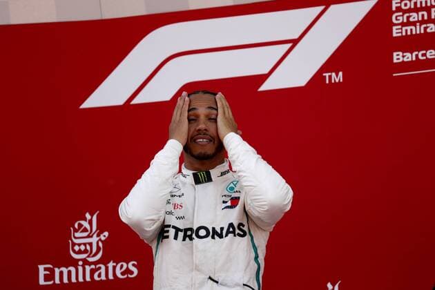 Photo4 LaPresse 13 05 2018 Barcelona, Spain Grand Prix Formula One Spain 2018 In the pic: Lewis Hamilton (GBR) Mercedes AMG F1 W09 & xa9; Photo4 LaPresse 13 05 2018 Barcelona, Spain Sport Grand Prix Formula One Spain 2018 In the pic: Lewis Hamilton (GBR) Mercedes AMG F1 W09  Copyright: xPhoto4 LaPressex