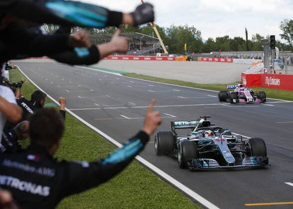 Motorsports: FIA Formula One World Championship WM Weltmeisterschaft 2018, Grand Prix of Spain, 44 Lewis Hamilton (GBR, Mercedes AMG Petronas Motorsport), Barcelona Spain