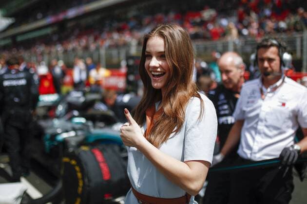May 13, 2018 - Barcelona, Catalonia, Spain - May 13th, 2018 - Circuit de Barcelona-Catalunya, Montmelo, Spain - Race of Formula One Spanish GP 2018; Barbara Palvin supermodel and actress hungarian in the grid of Formula 1 race in Spain. Barcelona Formula One Spanish GP; .May 13th - ZUMAa178 20180513_zap_a178_035 Copyright: xEricxAlonsox