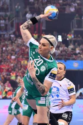 13.05.2018 Budapest(Hungary) Györi Audi ETO KC-WHC Vardar EHF Champions League Final 4-final women s handball Anja Althaus Györi Audi ETO KC :Str 