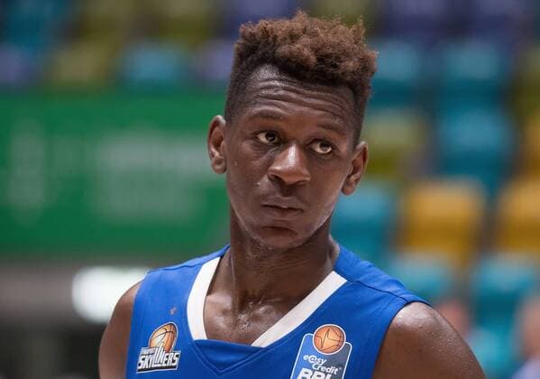 29 04 2018 xblx Basketball BBL Frankfurt Skyliners Science City Jena emspor by Isaac Bonga Fraport Skyliners Frankfurt Frankfurt am Main