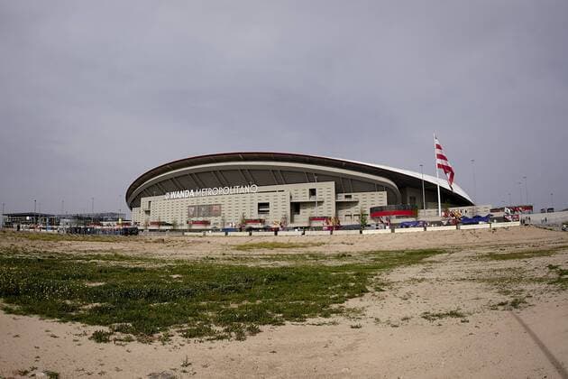 MADRID, 21-04-2018. Copa del Rey 2017 2018 final. Outside view Wanda Metropolitano Stadium during the game Sevilla FC 0 - 5 FC Barcelona Barca played at the Wanda Metropolitano Stadium. Sevilla - Barcleona (Copa del Rey)  x2189379x