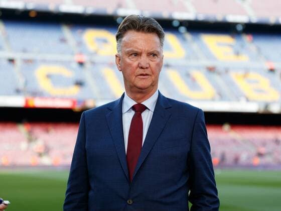 Spain: LaLiga FC Barcelona Barca - Real Madrid Barcelona, 6th May: Louis van Gaal during the 2017 2018 LaLiga Santander Round 36 game between FC Barcelona and Real Madrid at Camp Nou on May 6, 2018 in Barcelona, Spain. Barcelona Barcelona Spain Camp Nou  UkkoxImages PacificxPress