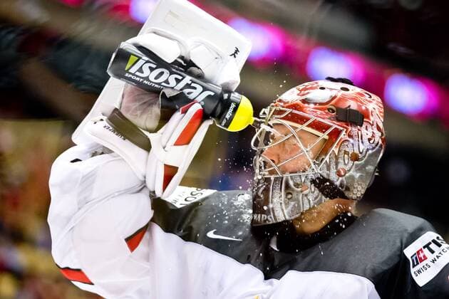Darcy Kuemper 35, CAN during their IIHF Ice hockey Eishockey World Championship WM Weltmeisterschaft 2018 CAN - GER match in Jyske Bank Boxen 15. May 2018 in Herning, Denmark.  Copyright: xTomixHänninenx tnp24SPO1504143981