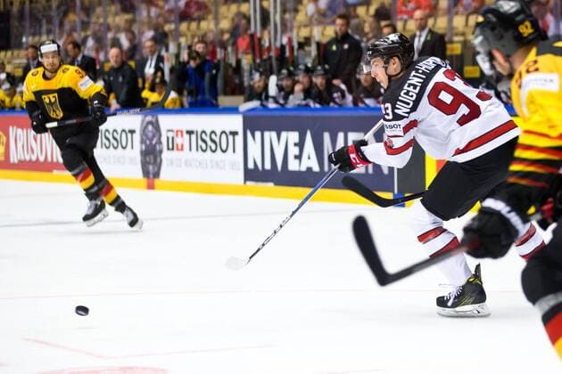 Ryan Nugent-Hopkins 93, CAN during their IIHF Ice hockey Eishockey World Championship WM Weltmeisterschaft 2018 CAN - GER match in Jyske Bank Boxen 15. May 2018 in Herning, Denmark.  Copyright: xTomixHänninenx tnp24SPO1501293978