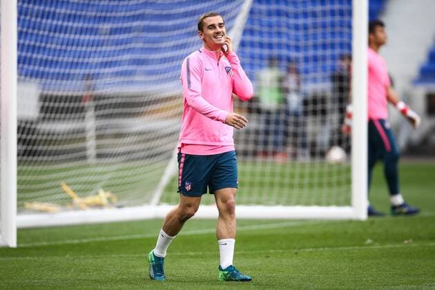 SOCCER - EL, Madrid vs Marseille LYON,FRANCE,15.MAY.18 - SOCCER - UEFA Europa League, final, Atletico Madrid vs Olympique Marseille, training Madrid. Image shows Antoine Griezmann (Atletico). GEPAxpictures xDanielxGoetzhaber