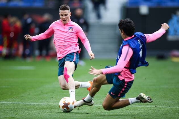 SOCCER - EL, Madrid vs Marseille LYON,FRANCE,15.MAY.18 - SOCCER - UEFA Europa League, final, Atletico Madrid vs Olympique Marseille, training Madrid. Image shows Kevin Gameiro (Atletico). GEPAxpictures xDanielxGoetzhaber
