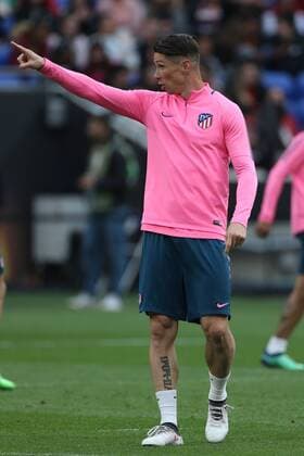 Atletico Madrid Training Fernando Torres of Atletico Madrid during the Atletico Madrid training session at Stade de Lyons, Lyons Content Not Available For UK Newspapers Copyright: xPaulxChestertonx FIL-11802-0007