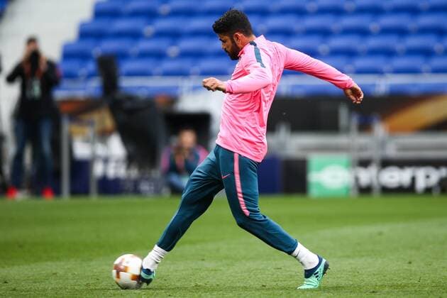 SOCCER - EL, Madrid vs Marseille LYON,FRANCE,15.MAY.18 - SOCCER - UEFA Europa League, final, Atletico Madrid vs Olympique Marseille, training Madrid. Image shows Diego Costa (Atletico). GEPAxpictures xDanielxGoetzhaber