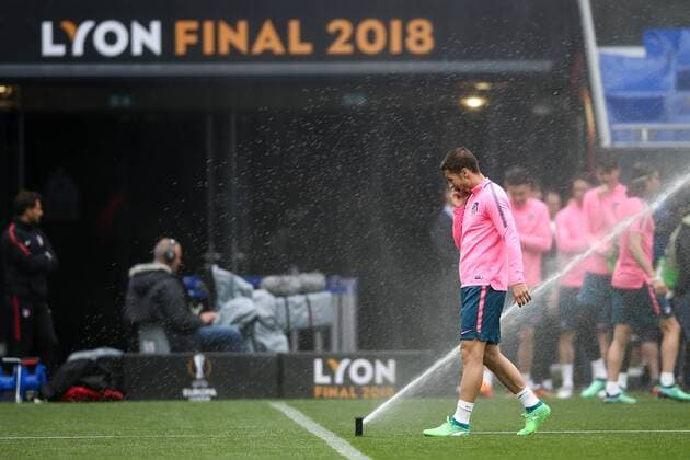 SOCCER - EL, Madrid vs Marseille LYON,FRANCE,15.MAY.18 - SOCCER - UEFA Europa League, final, Atletico Madrid vs Olympique Marseille, training Madrid. Image shows Gabi (Atletico). GEPAxpictures xDanielxGoetzhaber