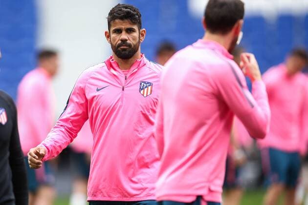 SOCCER - EL, Madrid vs Marseille LYON,FRANCE,15.MAY.18 - SOCCER - UEFA Europa League, final, Atletico Madrid vs Olympique Marseille, training Madrid. Image shows Diego Costa (Atletico). GEPAxpictures xDanielxGoetzhaber