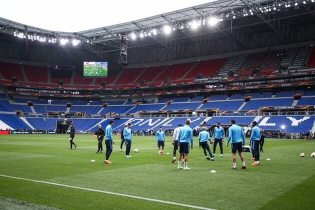 SOCCER - EL, Madrid vs Marseille LYON,FRANCE,15.MAY.18 - SOCCER - UEFA Europa League, final, Atletico Madrid vs Olympique Marseille, training Marseille. Image shows players of Marseille. GEPAxpictures xDanielxGoetzhaber