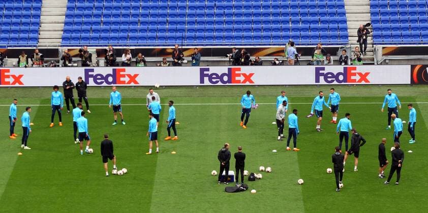 Olympique de Marseille Training The Marseille players during the Olympique de Marseille training session at Stade de Lyons, Lyons Content Not Available For UK Newspapers Copyright: xPaulxChestertonx FIL-11803-0010