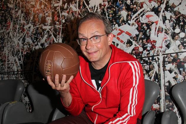 Wigald Boning History Football Preview Screening Germany your footballing soul with Wigald Boning and Paul Breitner in the football pub Stadion in Muenchen on 15 05 2018