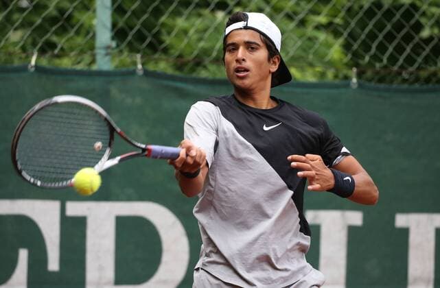 TENNIS - International Spring Bowl MOEDLING,AUSTRIA,16.MAY.18 - TENNIS - International Spring Bowl. Image shows Zane Khan (USA). GEPAxpictures xMarioxKneisl