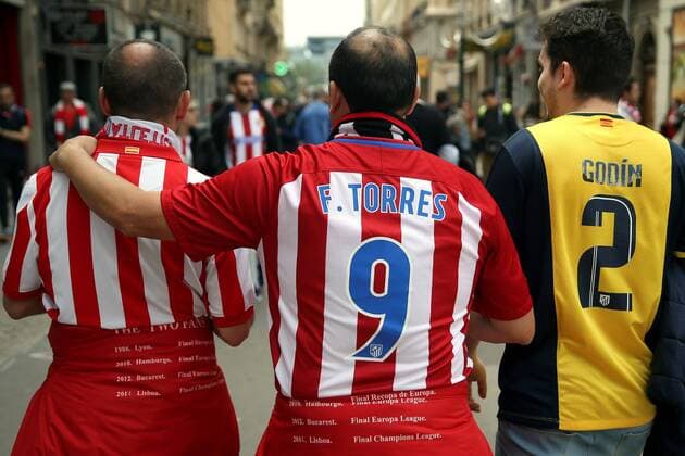 Fußball, EL, Finale, Atletico Madrid Fans in Lyon Spanish Atletico Madrid s fans go for a walk in Lyon, France, several hours before the starting of the UEFA Europa League s final match between Atletico Madrid and Olympique Marseille on 16 May 2018. Preparations for Europa League final Atletico Madrid - Olympique Marseille !ACHTUNG: NUR REDAKTIONELLE NUTZUNG!  Copyright: xMARISCALx GRAF8237 20180516-636620797617267216
