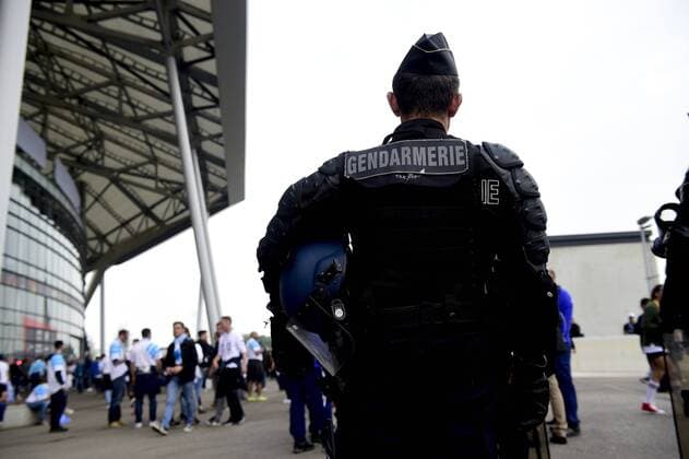 Bilder des Tages - SPORT Fußball, EL, Finale, Sicherheitsvorkehrungen Gendarmerie FOOTBALL : Finale Europa League - Olympique de Marseille vs Atletico Madrid - Lyon - 16 05 2018 JBAutissier Panoramic 