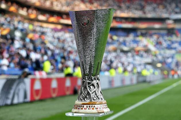 FuÃŸball, EL, Finale, Der Pokal 16th May 2018, Stade de Lyon, Lyon, France; Europa League football final, Marseille versus Atletico Madrid; Europa League Trophy on display before kick off  ActionPlus12025916