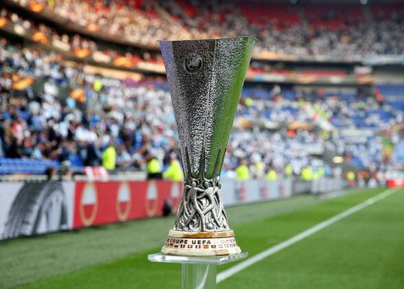 FuÃŸball, EL, Finale, Der Pokal 16th May 2018, Stade de Lyon, Lyon, France; Europa League football final, Marseille versus Atletico Madrid; Europa League Trophy on display before kick off  ActionPlus12025917