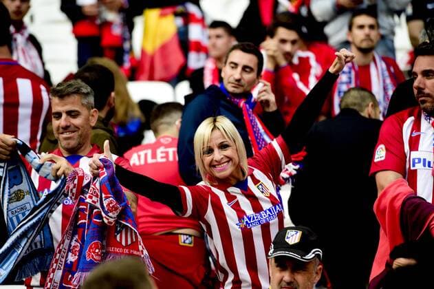 Fußball, EL, Finale, Atletico Madrid Fans in Lyon Supporters Atletico Madrid - ambiance avant match FOOTBALL : Finale Europa League - Olympique de Marseille vs Atletico Madrid - Lyon - 16 05 2018 JBAutissier Panoramic 