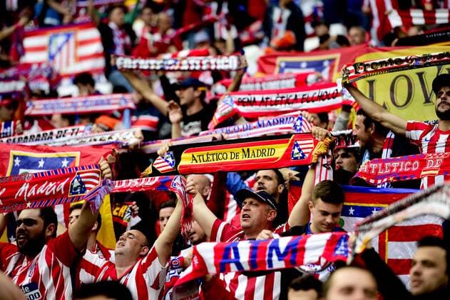 Fußball, EL, Finale, Atletico Madrid Fans in Lyon Supporters Atletico Madrid - ambiance avant match FOOTBALL : Finale Europa League - Olympique de Marseille vs Atletico Madrid - Lyon - 16 05 2018 JBAutissier Panoramic 
