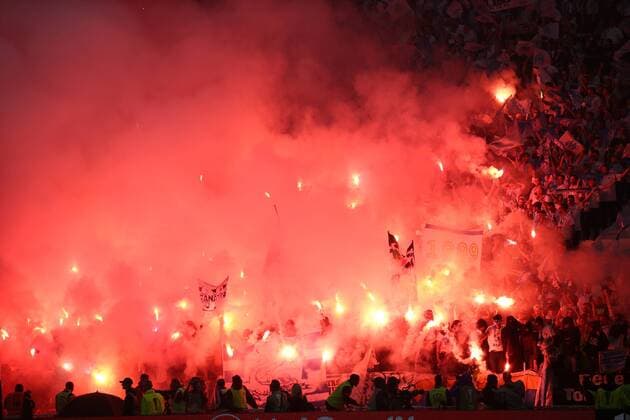 SOCCER - EL, Atletico vs Marseille LYON,FRANCE,16.MAY.18 - SOCCER - UEFA Europa League, final, Atletico Madrid vs Olympique Marseille. Image shows fans of Marseille. GEPAxpictures xDanielxGoetzhaber