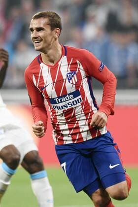 Mg Lione (Francia) 16 05 2018 - finale Europa League Marsiglia-Atletico Madrid foto Matteo Gribaudi Image nella foto: esultanza gol Antoine Griezmann 
