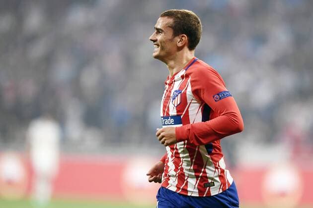 Mg Lione (Francia) 16 05 2018 - finale Europa League Marsiglia-Atletico Madrid foto Matteo Gribaudi Image nella foto: esultanza gol Antoine Griezmann 