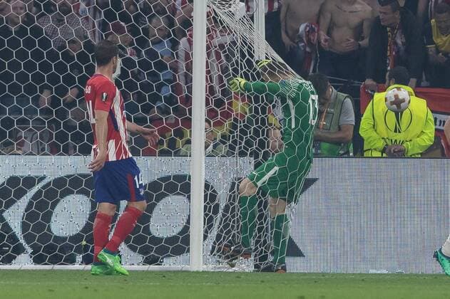 Lyon France 16 05 2018 UEFA Europa League 2017 18 Season Final Olympique Marseille Atletico Madrid Goalkeeper Jan Oblak Atletico Madrid in action DeFodi048