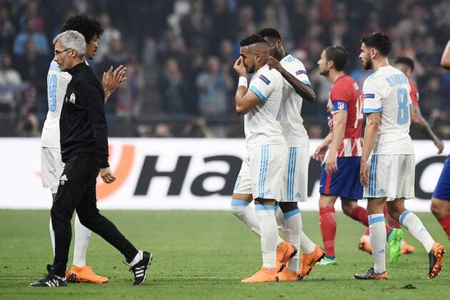 Fußball, EL, Finale, Olympique Marseille - Atletico Madrid Mg Lione (Francia) 16 05 2018 - finale Europa League Marsiglia-Atletico Madrid foto Matteo Gribaudi Image nella foto: infortunio Dimitri Payet 