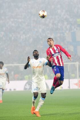 Fußball, EL, Finale, Olympique Marseille - Atletico Madrid Antoine Griezmann (Atletico) FOOTBALL : Finale Europa League - Olympique de Marseille vs Atletico Madrid - Lyon - 16 05 2018 JBAutissier Panoramic 