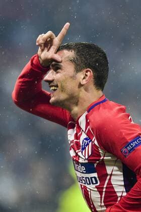 Fußball, EL, Finale, Olympique Marseille - Atletico Madrid joie des joueurs de l Atletico Madrid apres le second but de Antoine Griezmann (Atletico) FOOTBALL : Finale Europa League - Olympique de Marseille vs Atletico Madrid - Lyon - 16 05 2018 JBAutissier Panoramic 