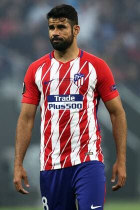 Olympique de Marseille v Atletico Madrid UEFA Europa League Fina Diego Costa of Atletico Madrid during the UEFA Europa League Final match at Stade de Lyons, Lyons Content Not Available For UK Newspapers Copyright: xPaulxChestertonx FIL-11807-0182