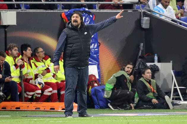 Olympique de Marseille v Atletico Madrid UEFA Europa League Fina Atletico Madrid Assistant Manager Germ?n Adri?n Ram?n Burgos during the UEFA Europa League Final match at Stade de Lyons, Lyons Content Not Available For UK Newspapers Copyright: xPaulxChestertonx FIL-11807-0208
