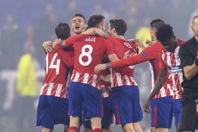 Final Joy Group of Atletico de Madrid during the Uefa Europa League Final ,match between Olympique de Marseille 0-3 Atletico de Madrid at Stade de Lyon on May 16, 2018 in Lyon , Italy. Noxthirdxpartyxsales  (78298382)