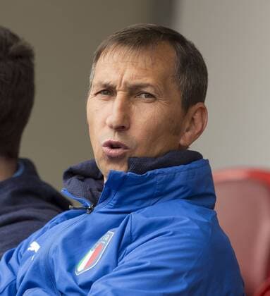 Carmine Nunziata of Italy during the UEFA European U17 U 17 Championship Semi Final match at the New York Stadium, Rotherham. Picture date 17th May 2018. Picture credit should read: James Wilson Sportimage EDITORIAL USE ONLY. No use with unauthorised audio, video, data, fixture lists, club league logos or live services. Online in-match use limited to 120 images, no video emulation. No use in betting, games or single club league player publications.