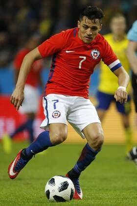 Futbol, Suecia vs Chile Partido amistoso 2018 El jugador de la seleccion chilena Alexis Sanchez controla el balon durante el partido amistoso contra Suecia disputado en el estadio Friends Arena de Estocolmo, Suecia. 24 03 2018 Andres Pina Photosport Football, Sweden vs Chile Friendly football match 2018 Chile s player Alexis Sanchez controls the ball during the friendly football match against Sweden at the Friends Arena in Stockholm, Sweden. 24 03 2018 Andres Pina Photosport Suecia vs Chile, amistoso 2018 