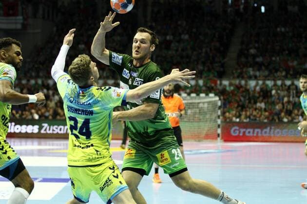 Christian O Sullivan (Magdeburg) HANDBALL : EHF Cup - Demi-finale - Saint-Raphael Var HB vs SC Magdeburg - 19 05 2018 KevinDomas Panoramic 