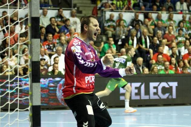 Mihai Popescu (Saint-Raphael) HANDBALL : EHF Cup - Demi-finale - Saint-Raphael Var HB vs SC Magdeburg - 19 05 2018 KevinDomas Panoramic 