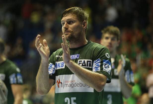 19 05 2018 xcsx Handball EHF Cup Final 4 SC Magdeburg Saint Raphael Var emspor v Marko Bezjak SC Magdeburg disappointed disappointed looking disappointed Magdeburg